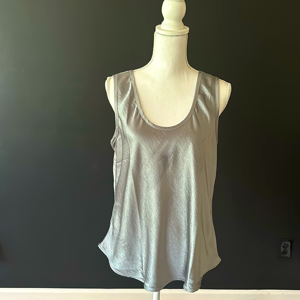Gap - Satin Tank Top Color - Storm Cloud Gray Never Been Worn